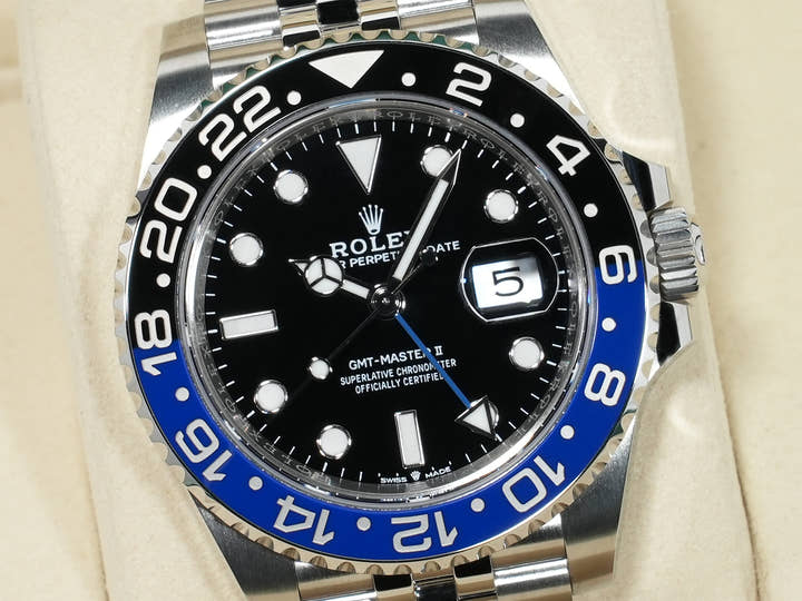 ロレックス GMTマスターII Ref.126710BLNR ステンレススチール ブラック文字盤 ジュビリーブレスレット 未使用 5mtppmdw
