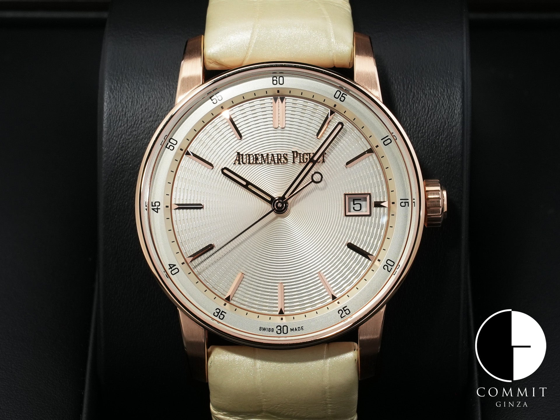 オーデマピゲ CODE 11.59 バイ オーデマ ピゲ Ref.77410OR.OO.A825CR.01 ピンクゴールド ベージュ文字盤 美品 4jjpefjp