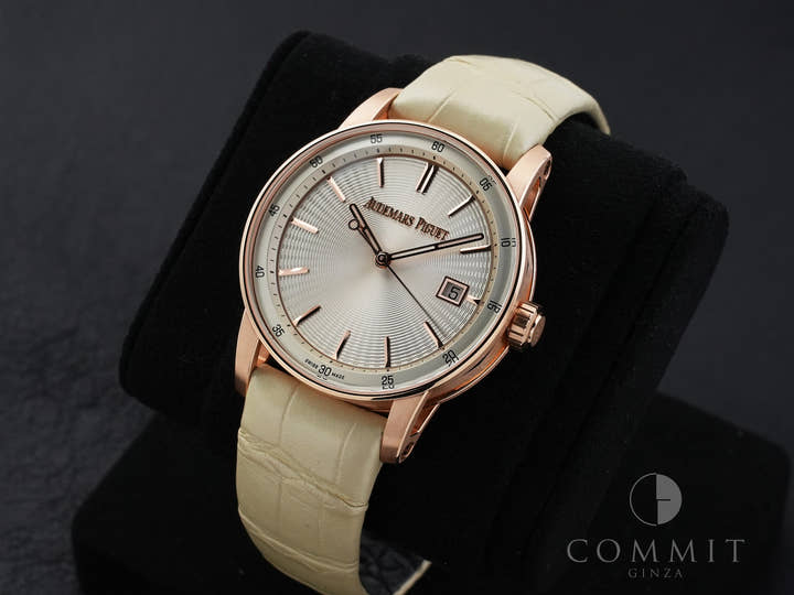 オーデマピゲ CODE 11.59 バイ オーデマ ピゲ Ref.77410OR.OO.A825CR.01 ピンクゴールド ベージュ文字盤 美品 4jjpefjp