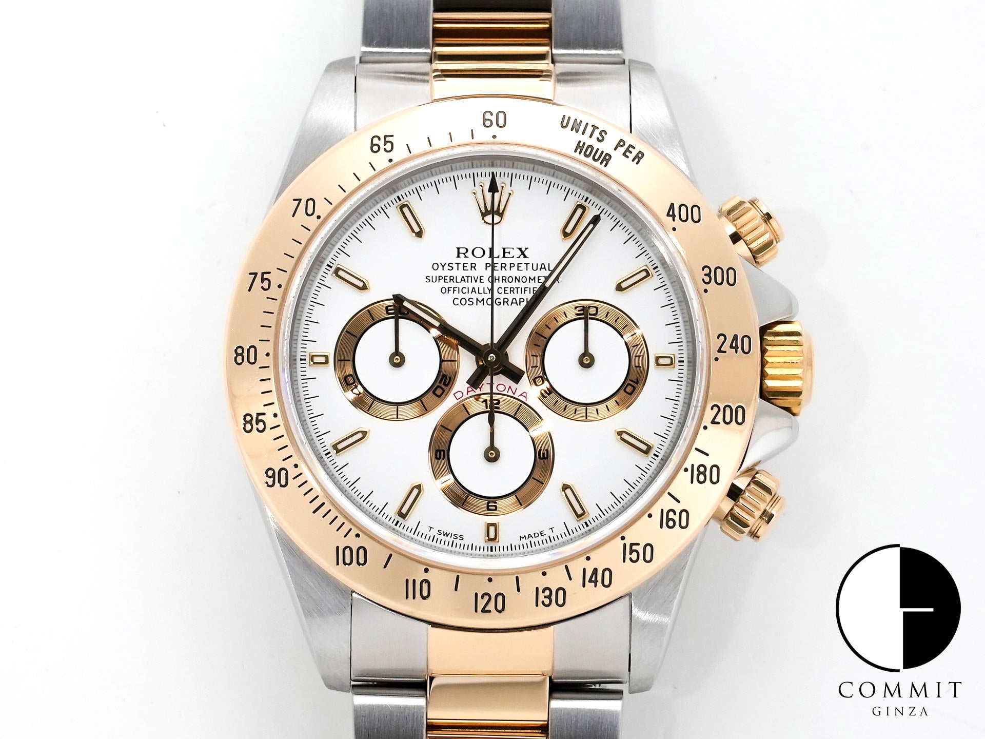 ロレックス デイトナ エルプリメロ Ref.16523 ステンレススチール/イエローゴールド ホワイト文字盤 美中古 myjiqanx