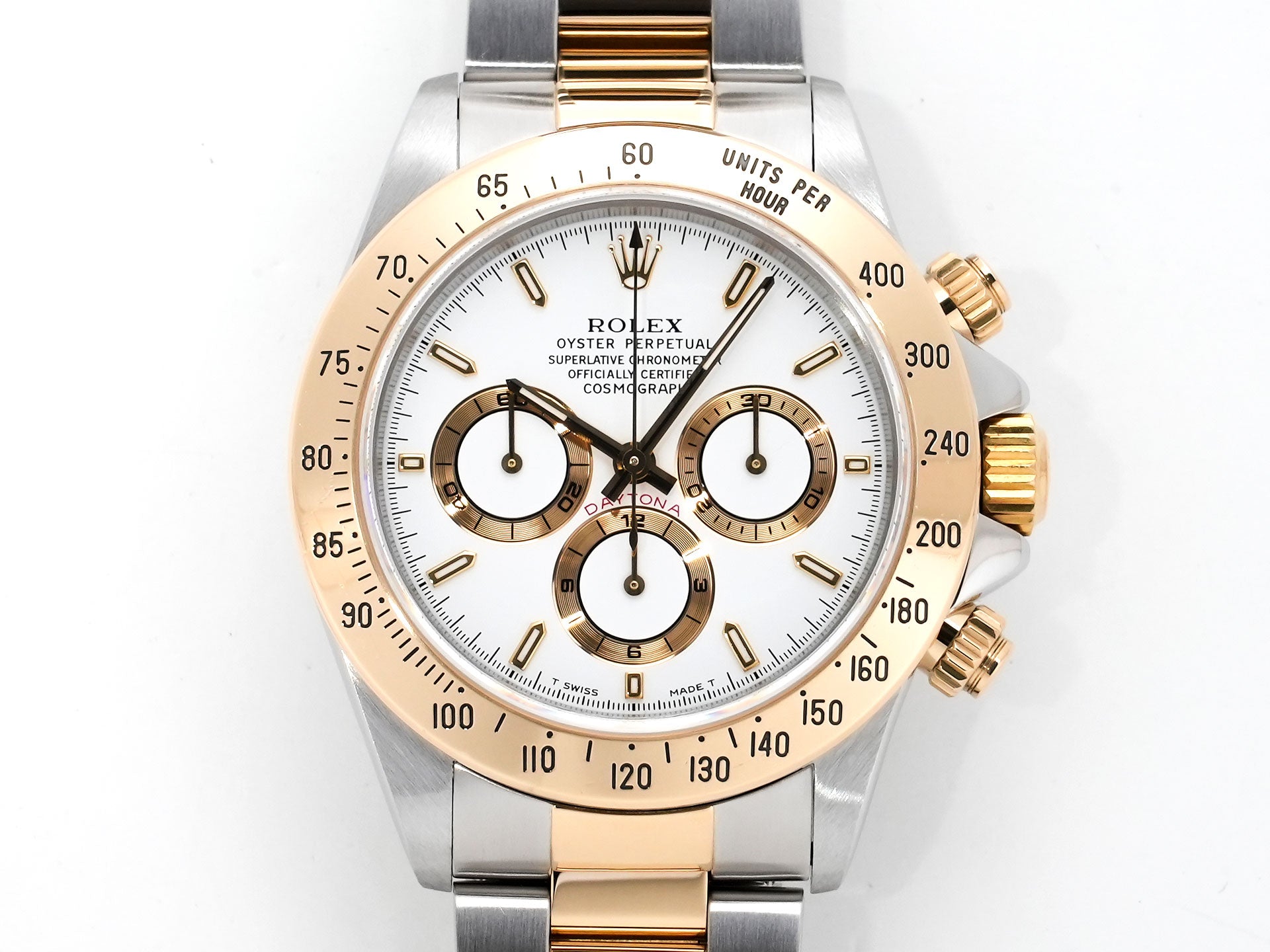 ロレックス デイトナ エルプリメロ Ref.16523 ステンレススチール/イエローゴールド ホワイト文字盤 美中古 myjiqanx