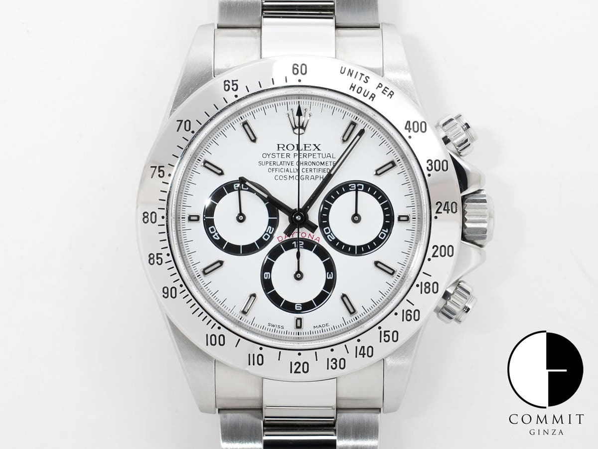 ロレックス デイトナ エルプリメロ Ref.16520 ステンレススチール ホワイト文字盤 中古 nkk5pjcb