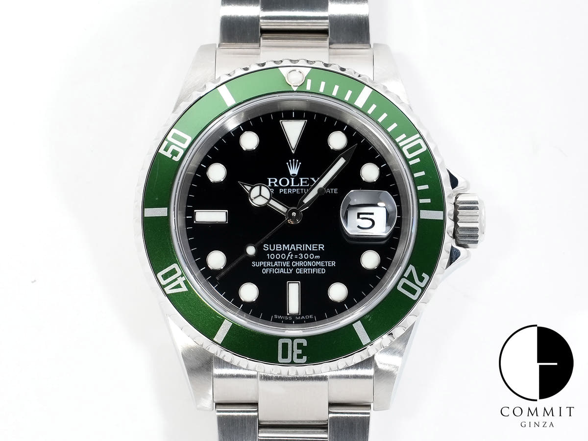 Rolex Submariner Date Ref. 16610LV Stainless Steel Black Dial Used wv4sf7jc
