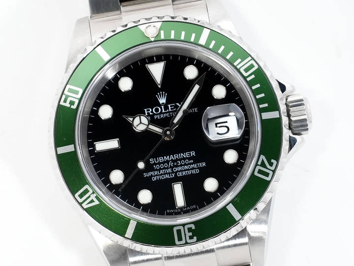 Rolex Submariner Date Ref. 16610LV Stainless Steel Black Dial Used wv4sf7jc