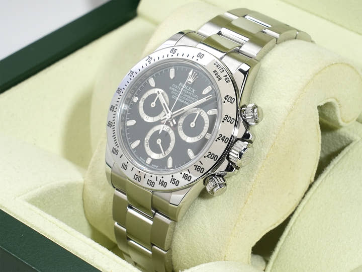 ロレックス デイトナ Ref.116520 ステンレススチール ブラック文字盤 中古 n2tyfzxa