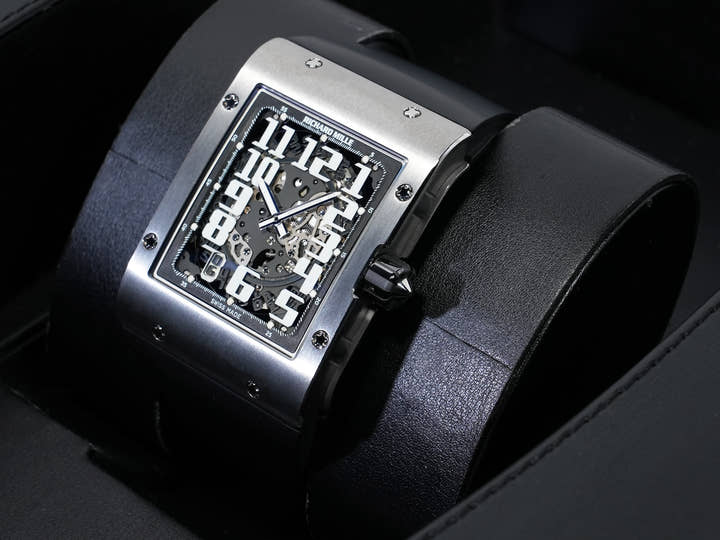 リシャールミル オートマティック エクストラフラット Ref.RM016 チタニウム スケルトン文字盤 美品 m6s7i2fe