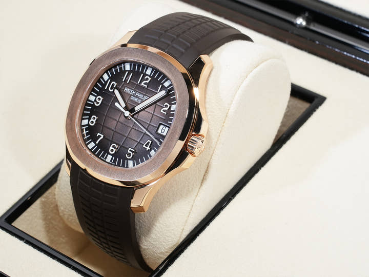 Patek Philippe Aquanaut Ref. 5167R-001 Rose Gold Brown Dial Pre-owned nbpezjwu