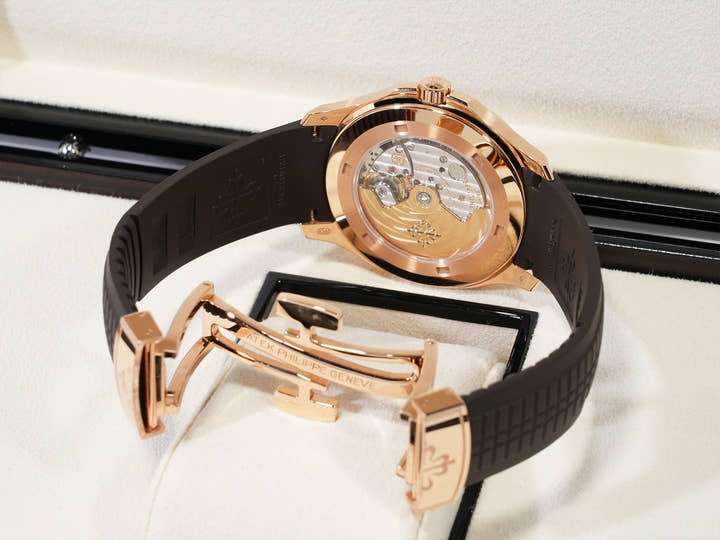 Patek Philippe Aquanaut Ref. 5167R-001 Rose Gold Brown Dial Pre-owned nbpezjwu