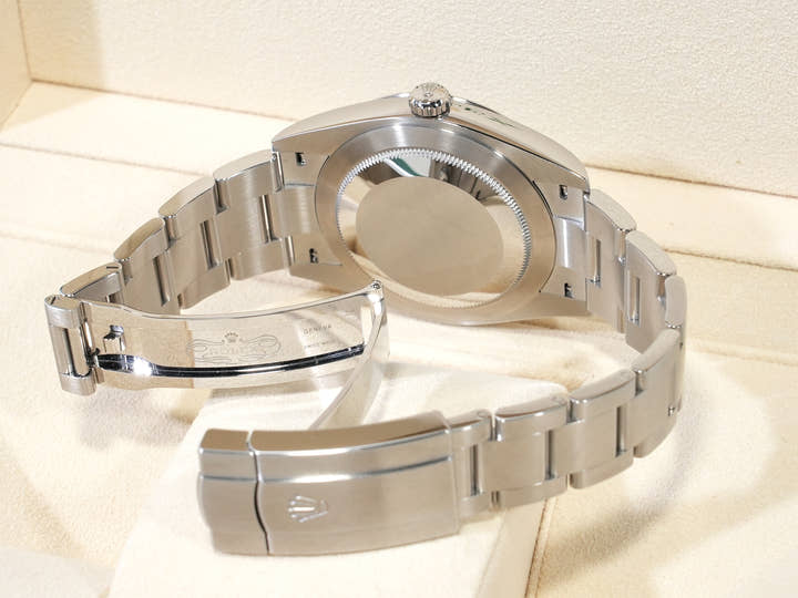 ロレックス オイスターパーペチュアル41 Ref.124300 ステンレススチール ターコイズ文字盤 美中古 uz62srdh