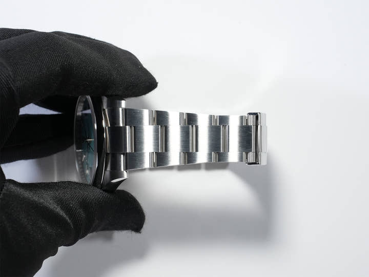 ロレックス オイスターパーペチュアル41 Ref.124300 ステンレススチール ターコイズ文字盤 美中古 uz62srdh