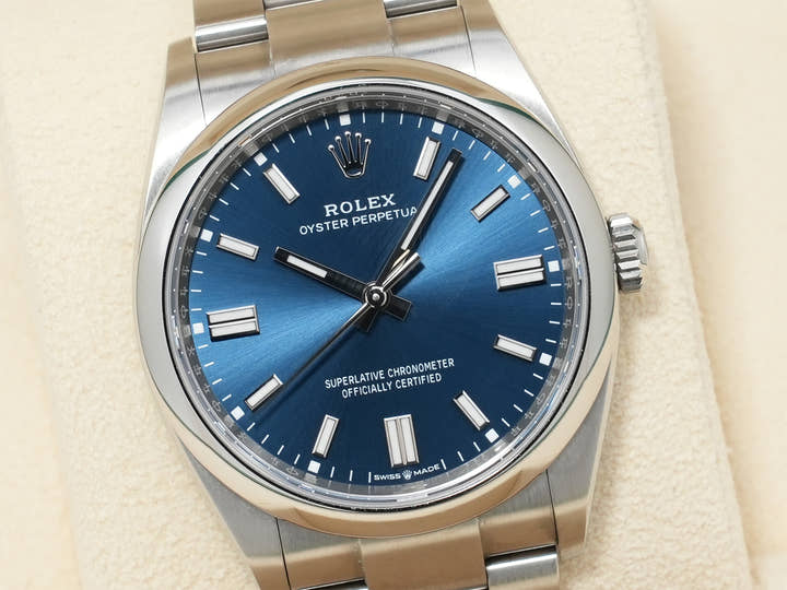 ロレックス オイスターパーペチュアル36 Ref.126000 ステンレススチール ブライトブルー文字盤 中古 n3hd4kc5