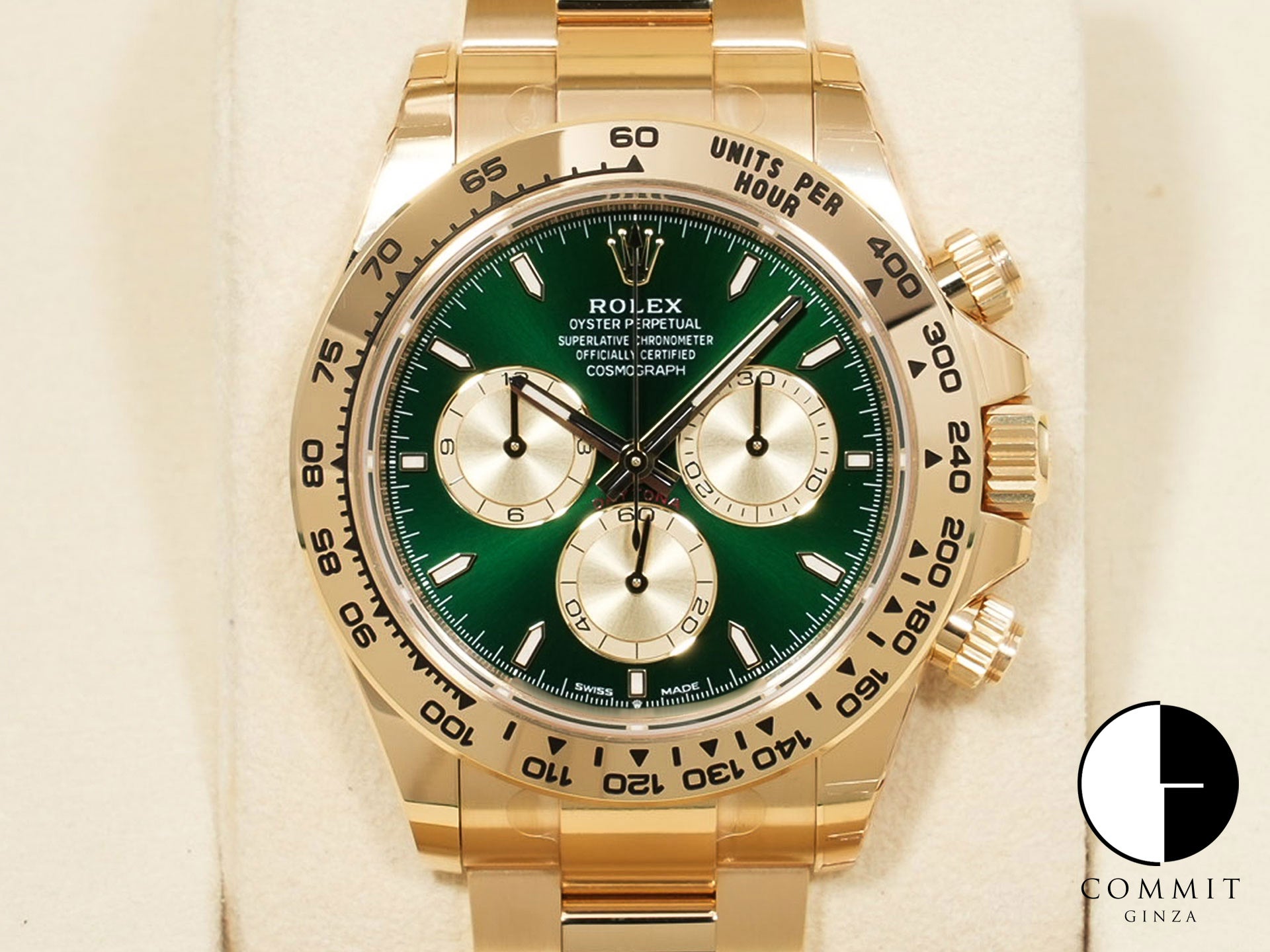 ロレックス デイトナ Ref.126508 イエローゴールド グリーン文字盤 未使用 5y4fwx45
