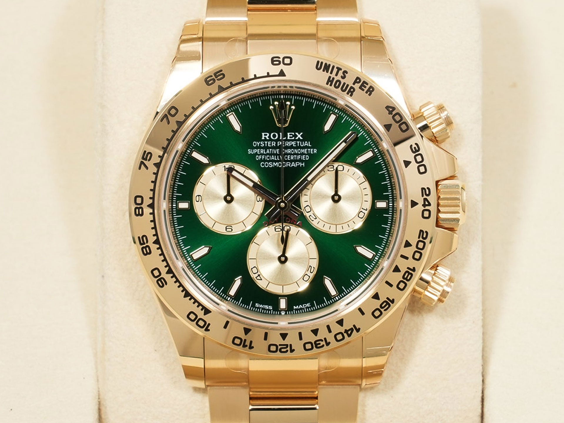 ロレックス デイトナ Ref.126508 イエローゴールド グリーン文字盤 未使用 5y4fwx45