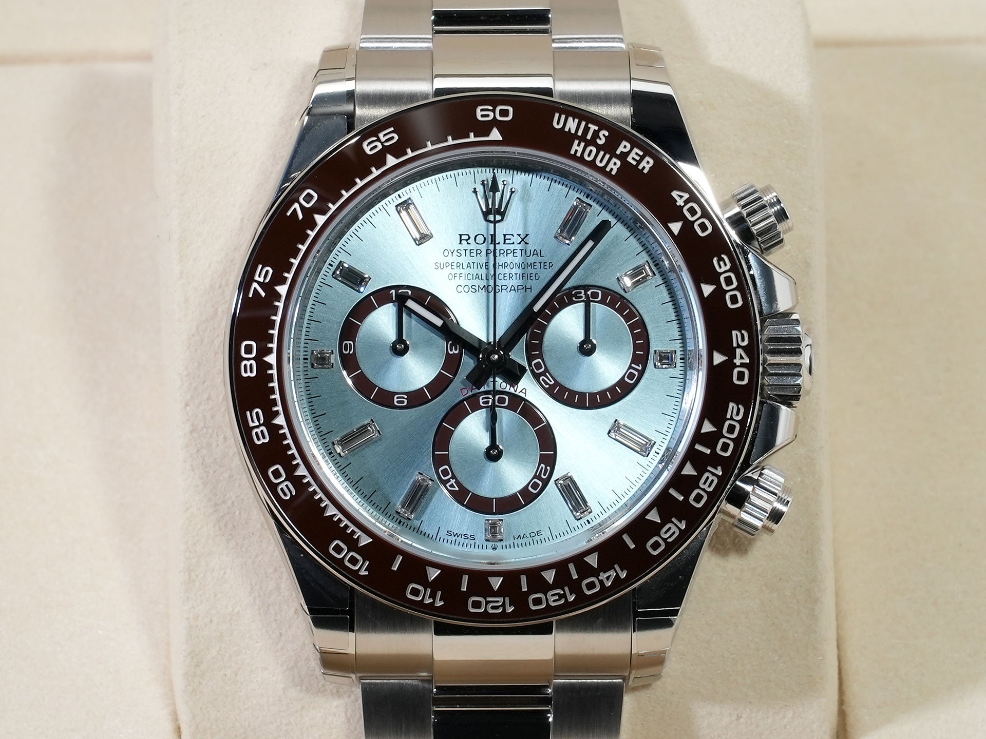 ロレックス デイトナ Ref.126506A プラチナ アイスブルーx11Pダイヤ文字盤 未使用 8ezqvm2u