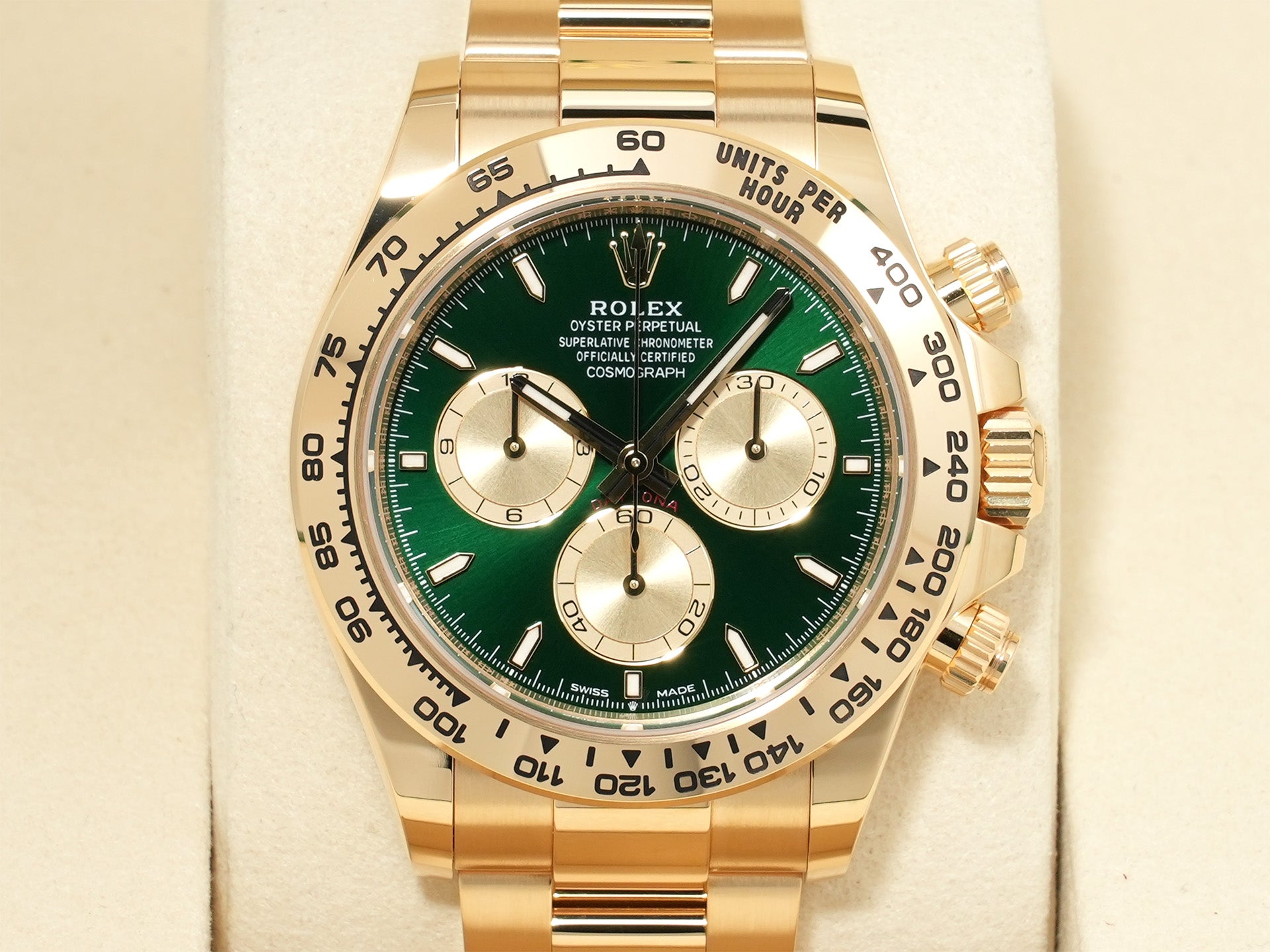 ロレックス デイトナ Ref.126508 イエローゴールド グリーン文字盤 未使用 ucwtoiwg