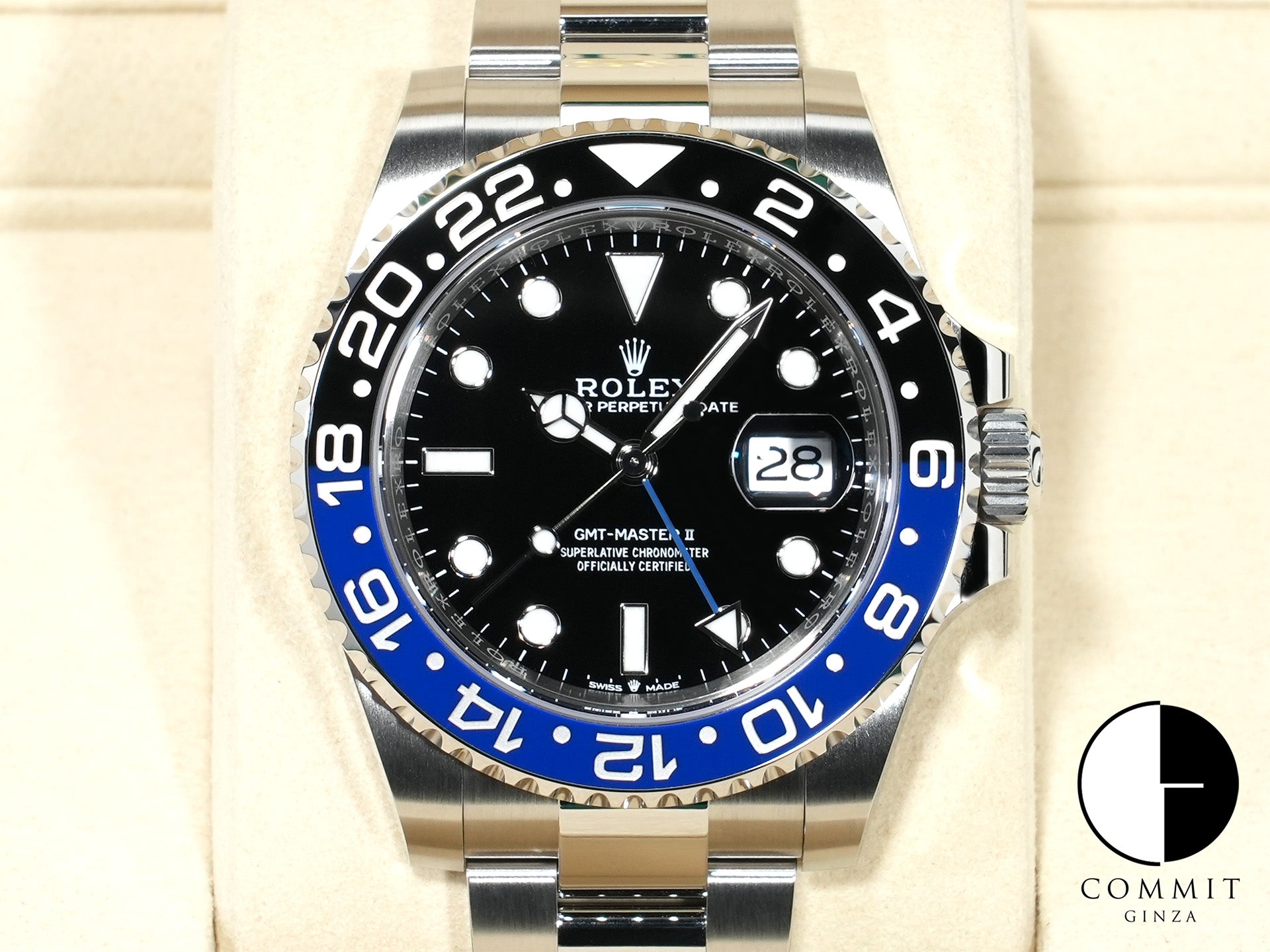 Rolex GMT-Master II Ref.126710BLNR Stainless Steel Black Dial Oyster Bracelet Unused 3r3qdnh8