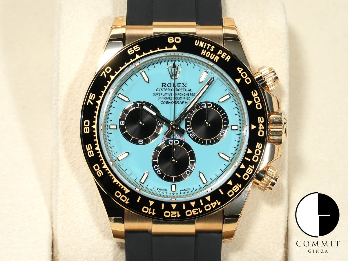 Rolex Daytona Ref. 126518LN Yellow Gold Turquoise Blue Dial Unused 2yctvdch