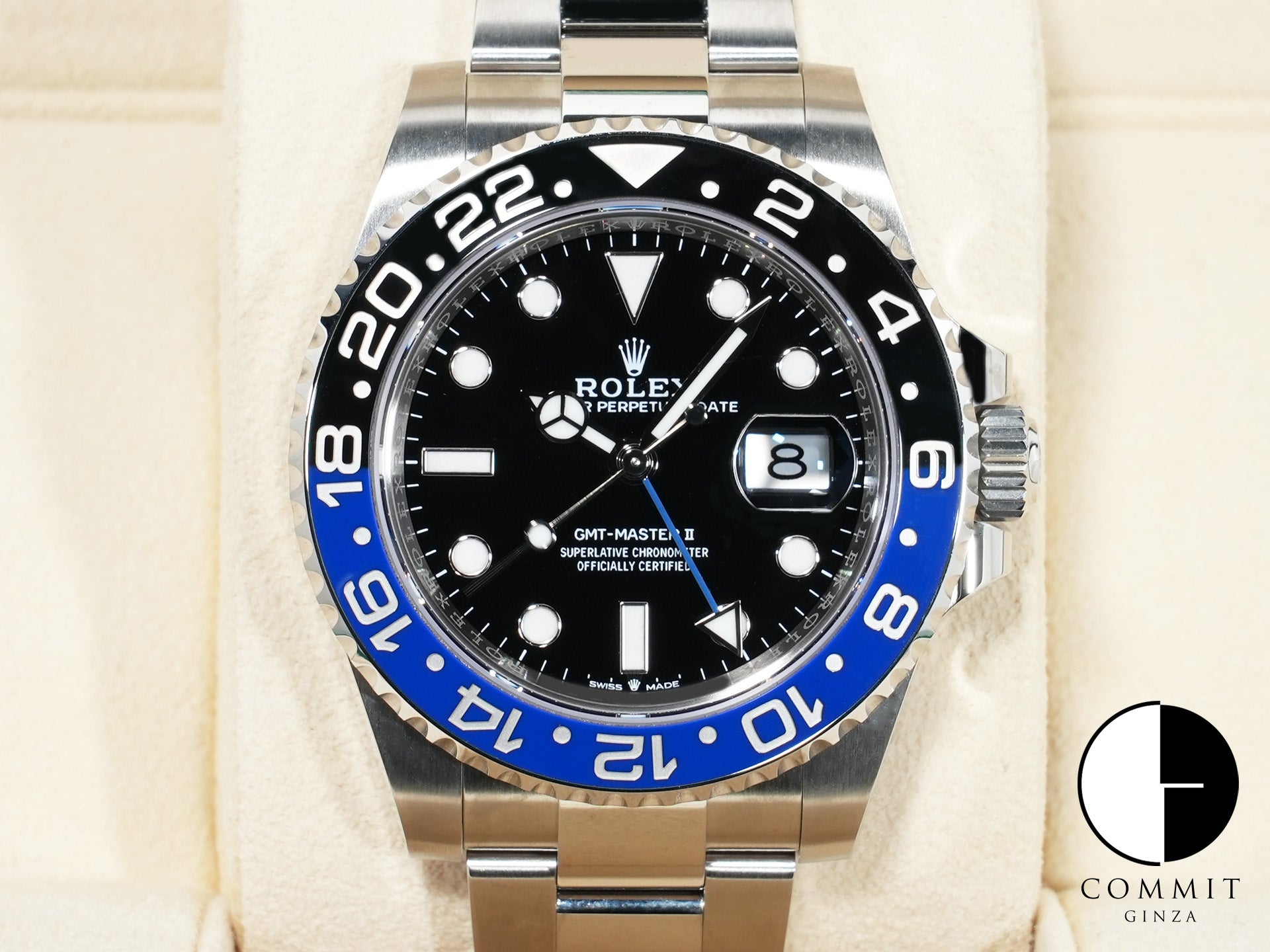 Rolex GMT-Master II Ref. 126710BLNR Stainless Steel Black Dial Oyster Bracelet Excellent Condition 872uvtvb