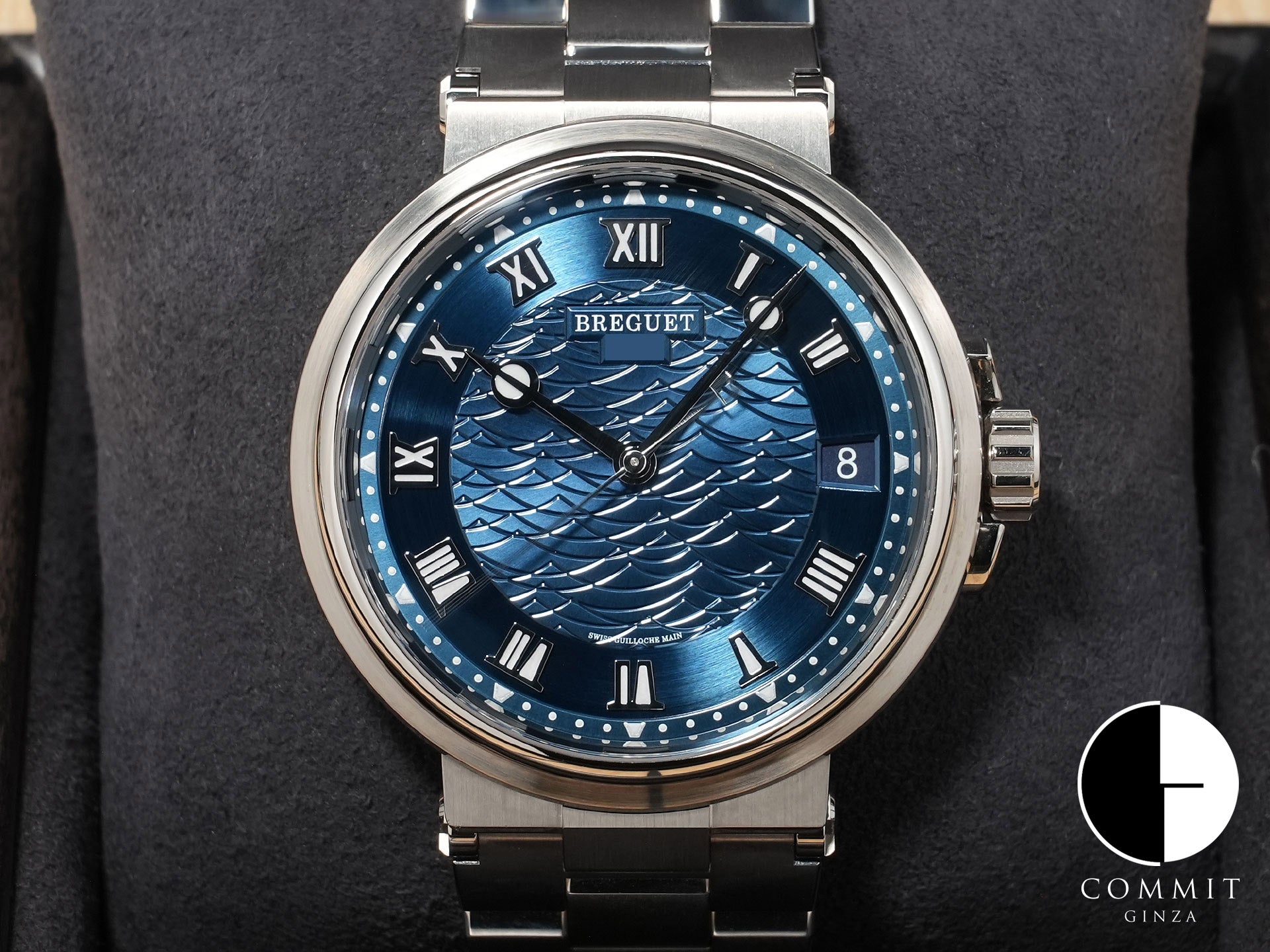 ブレゲ マリーン Ref.5517BB/Y2/BZ0 ホワイトゴールド ブルー文字盤 美中古 wz34xh68