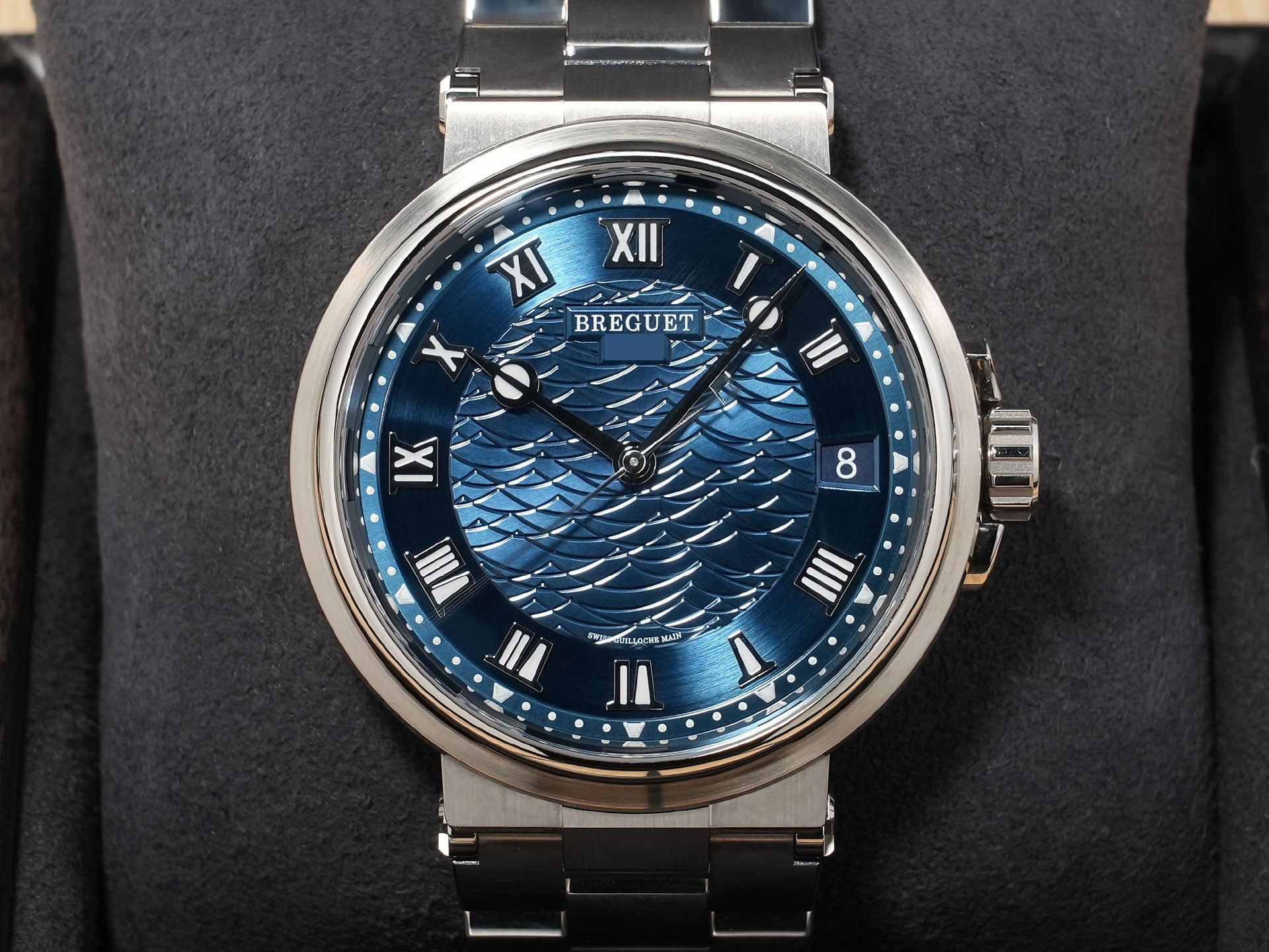 ブレゲ マリーン Ref.5517BB/Y2/BZ0 ホワイトゴールド ブルー文字盤 美中古 wz34xh68