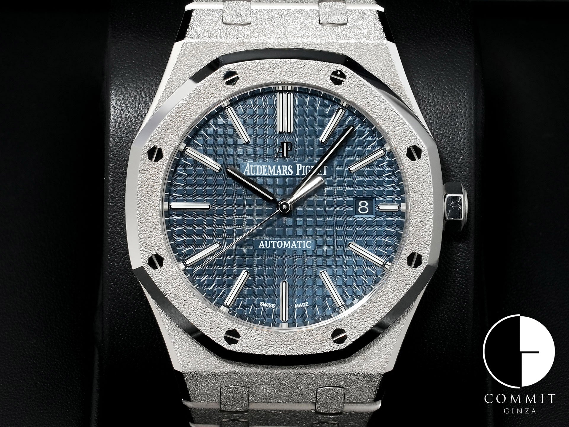 オーデマピゲ ロイヤルオーク フロステッド ゴールド Ref.15410BC.GG.1224BC.01 ホワイトゴールド ブルー文字盤 中古 3kw3dxke