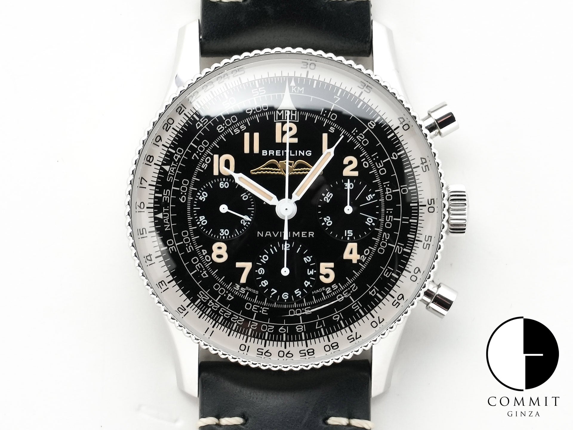 ブライトリング ナビタイマー REF.806 1959 リ・エディション リミテッド Ref.AB0910371B1X1 ステンレススチール ブラック文字盤 中古 9qs5chvy