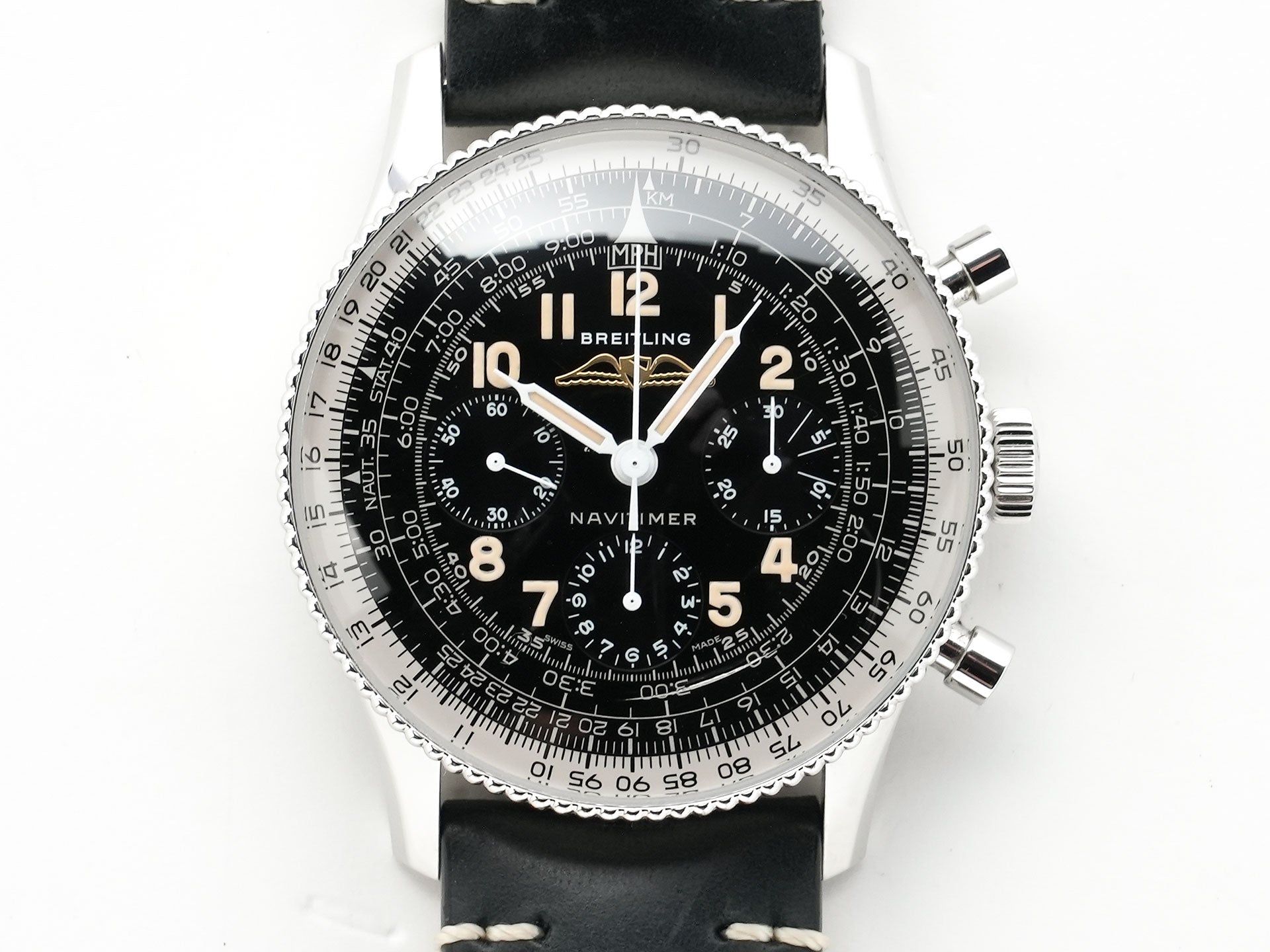 ブライトリング ナビタイマー REF.806 1959 リ・エディション リミテッド Ref.AB0910371B1X1 ステンレススチール ブラック文字盤 中古 9qs5chvy