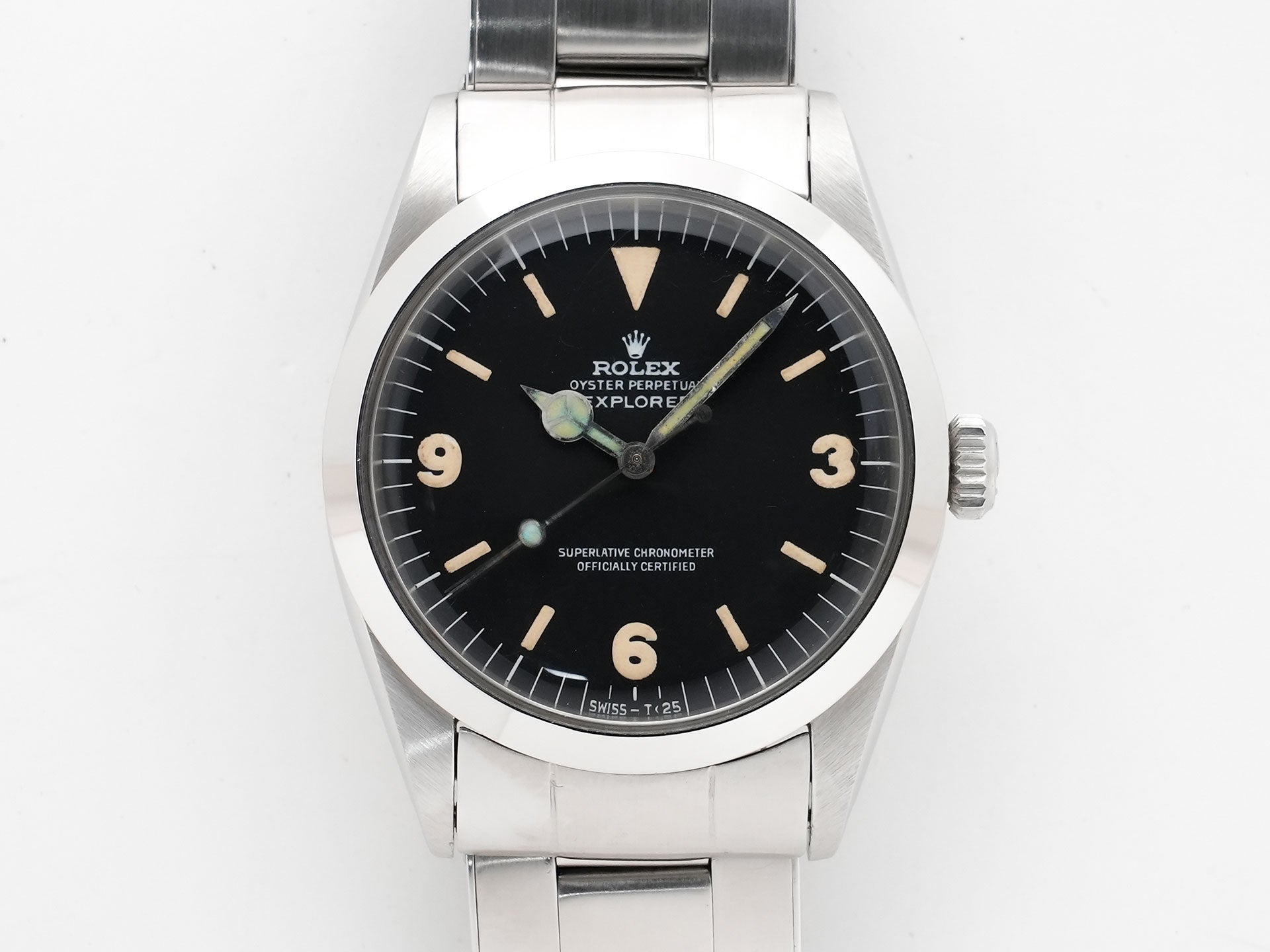 ロレックス エクスプローラーI Ref.1016 ステンレススチール ブラック文字盤 中古 nfookxfr