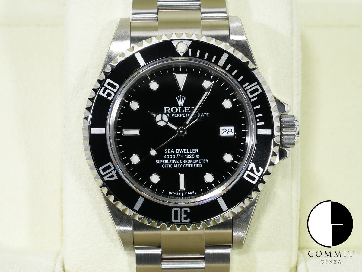 ROLEX Sea-Dweller Ref.16600 Stainless Steel Black Dial Dead Stock krujv497