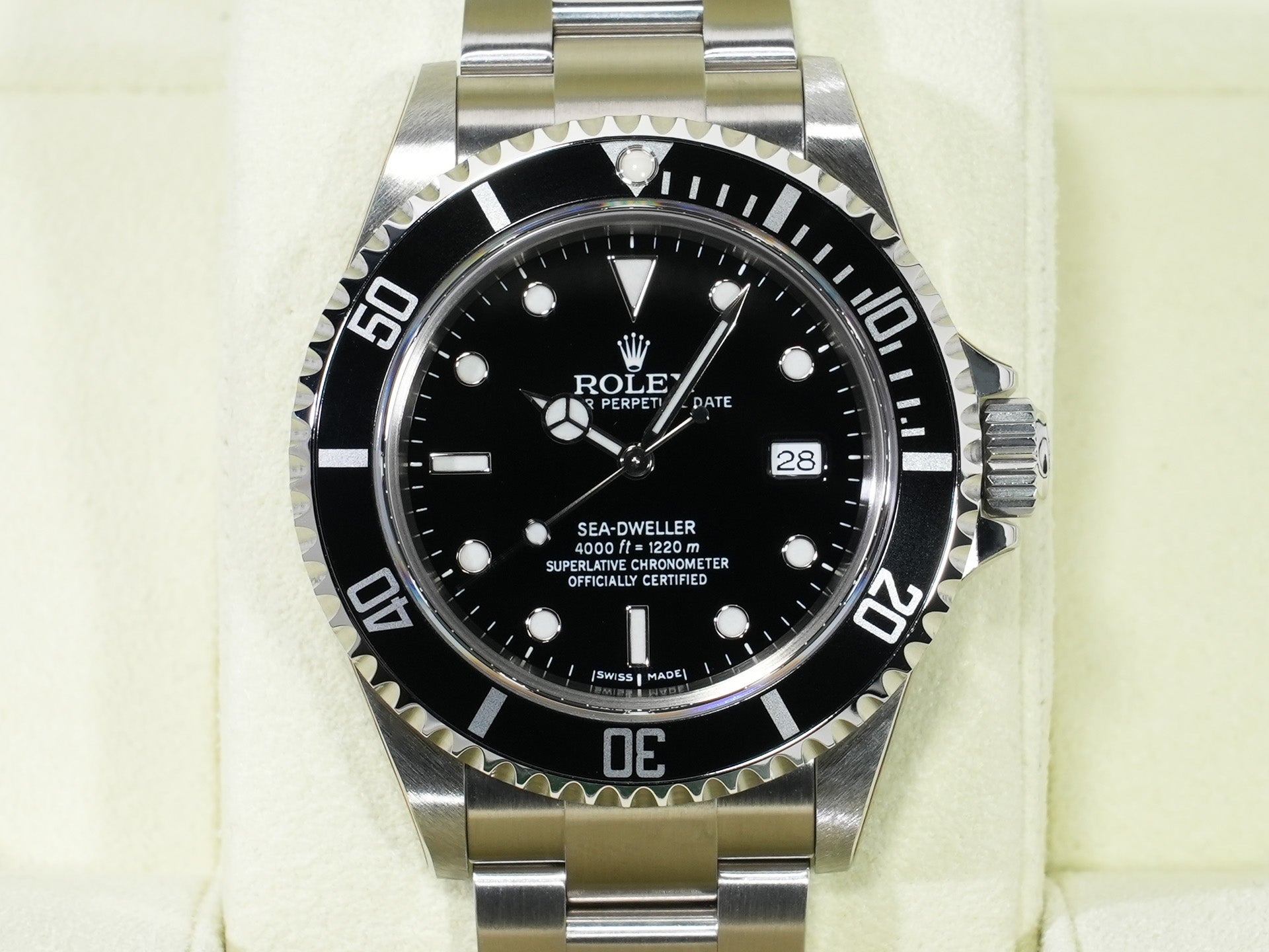 ロレックス シードゥエラー Ref.16600 ステンレススチール ブラック文字盤 デッドストック krujv497