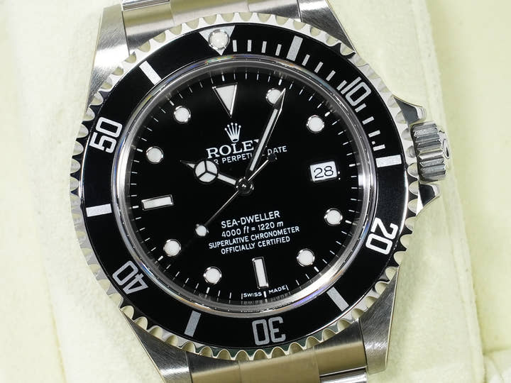 ROLEX Sea-Dweller Ref.16600 Stainless Steel Black Dial Dead Stock krujv497
