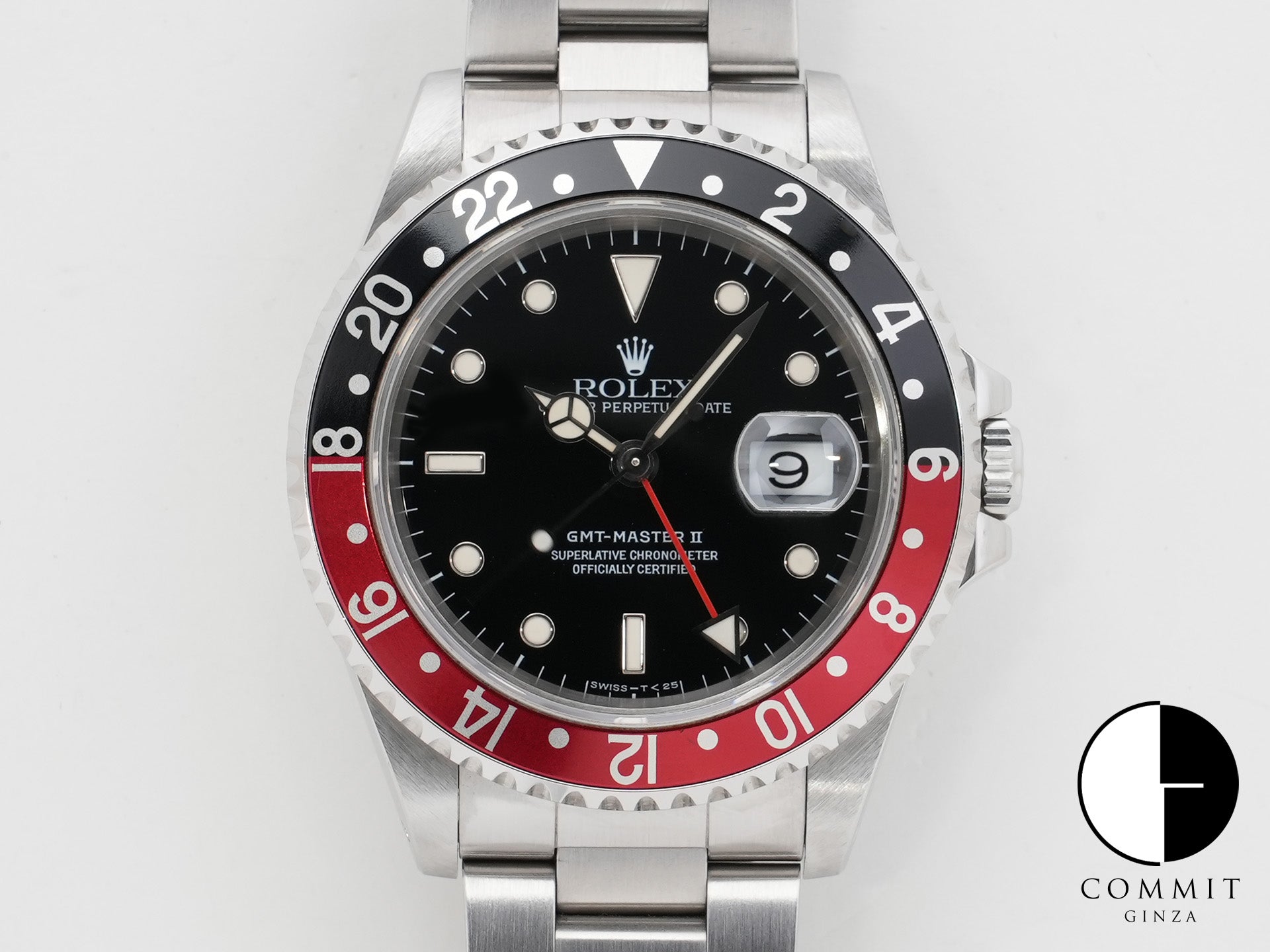 ロレックス GMTマスターII Ref.16710 ステンレススチール ブラック文字盤 オイスターブレスレット 中古 vku4e63e