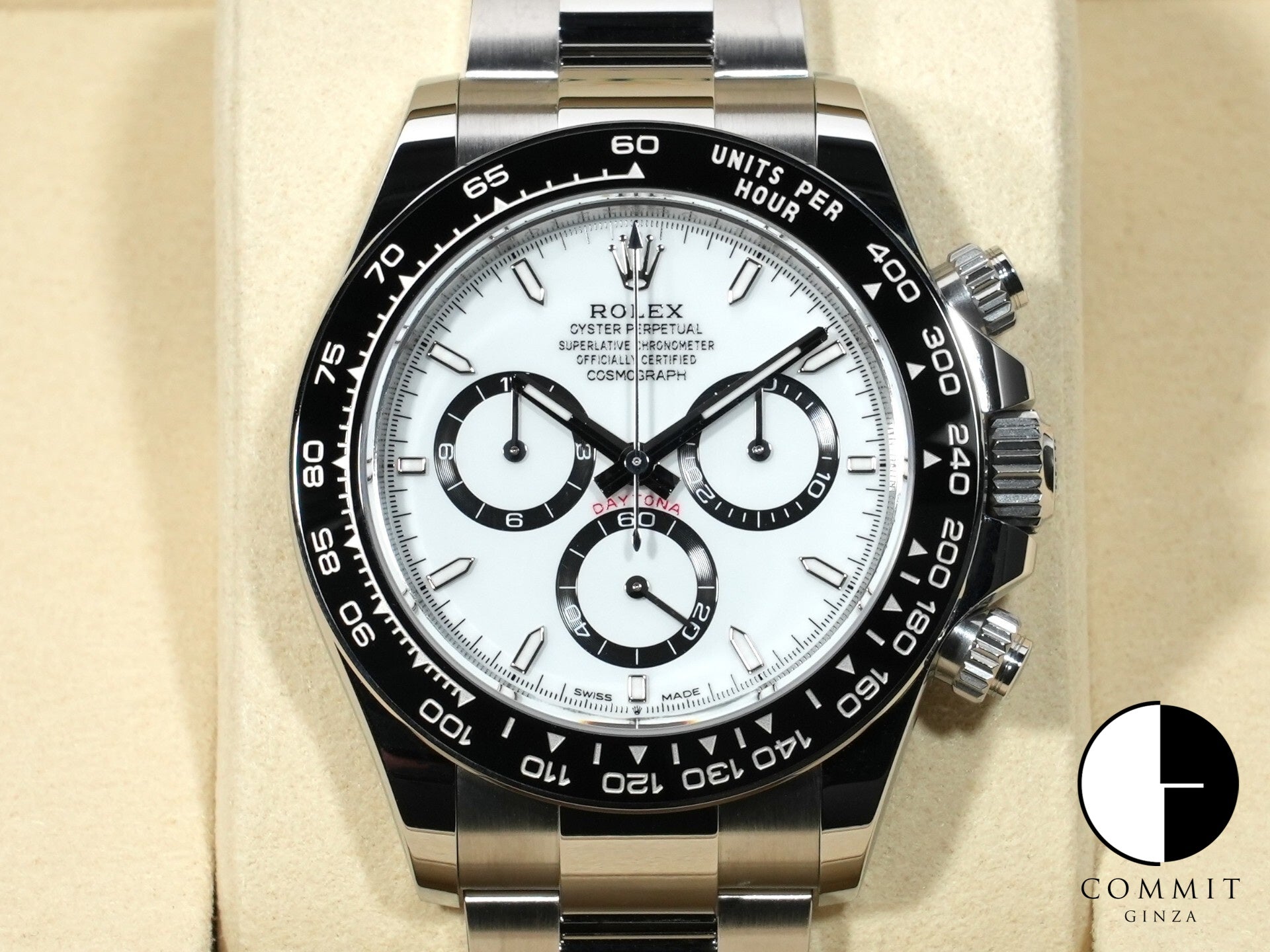 ロレックス デイトナ Ref.126500LN ステンレススチール ホワイト文字盤 未使用 knvjffuo