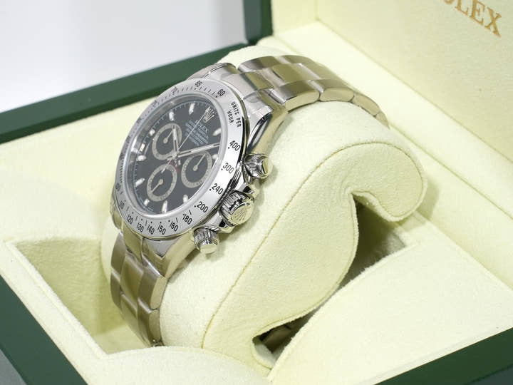 Rolex Daytona Ref. 116520 Stainless Steel Black Dial New Old Stock cah5ktcf