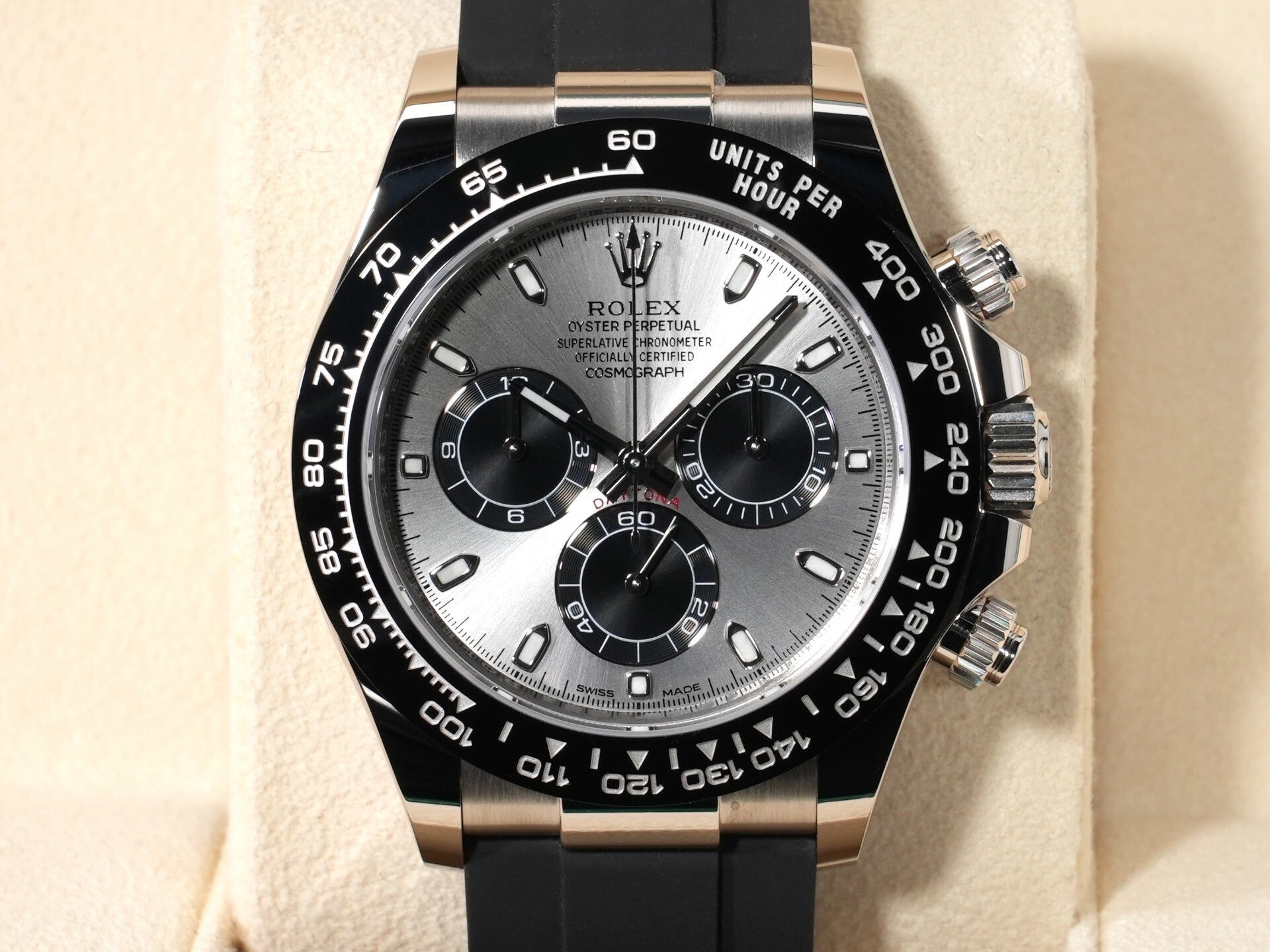 Rolex Daytona Ref.116519LN White Gold Steel x Black Dial Excellent Condition axucmnb8