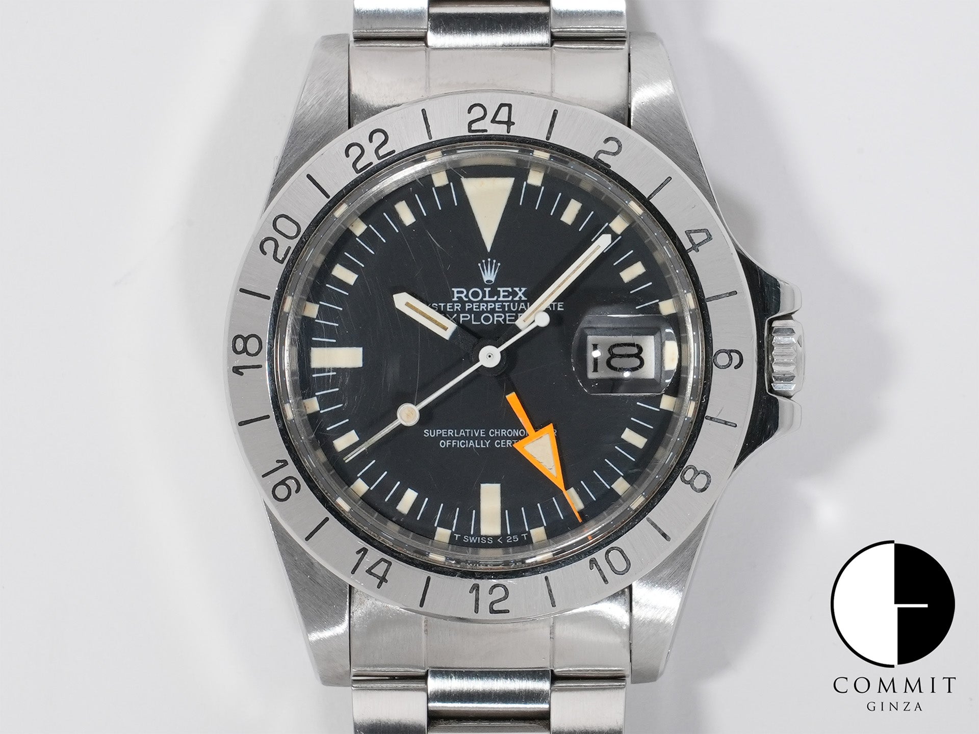 ロレックス エクスプローラーII Ref.1655 ステンレススチール ブラック文字盤 オイスターブレスレット 中古 peordimm