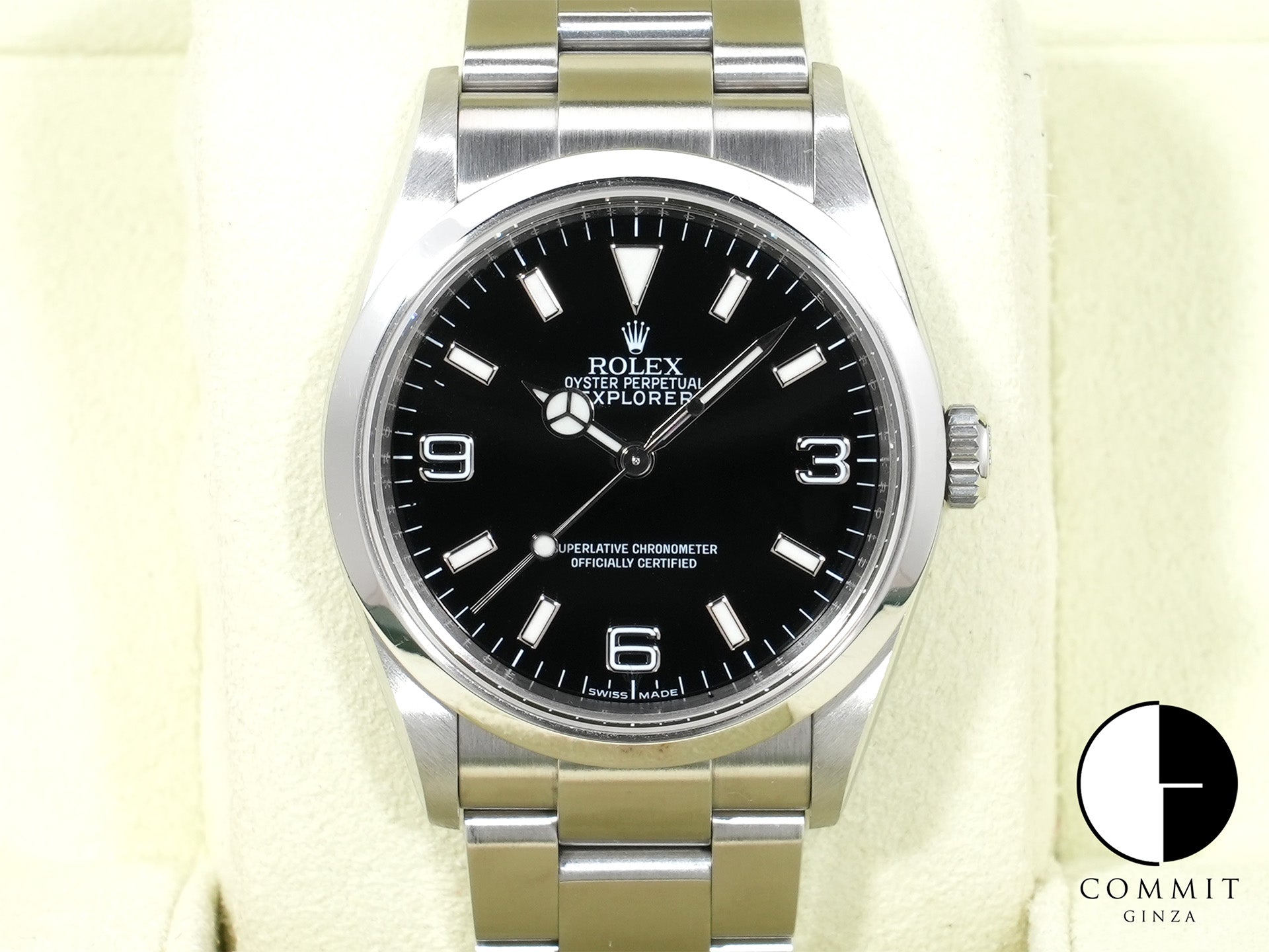 ロレックス エクスプローラーI Ref.114270 ステンレススチール ブラック文字盤 オイスターブレスレット 中古 9zhbpqsj