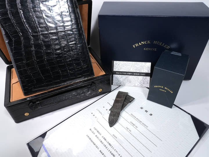 フランクミュラー ロングアイランド パーペチュアルカレンダー Ref.1200 QP ホワイトゴールド グレー文字盤 美中古 n84dzwsb