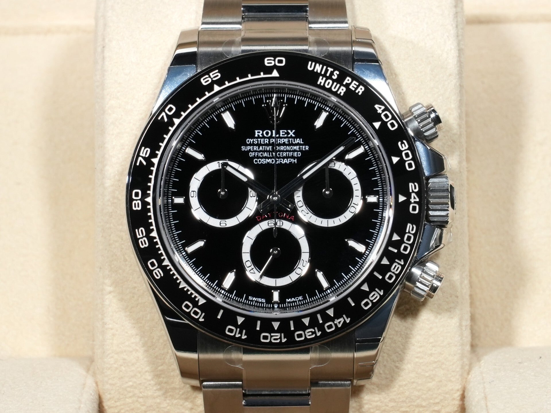 ROLEX Daytona Ref. 126500LN Stainless Steel Black Dial Unused ytn7ecp8