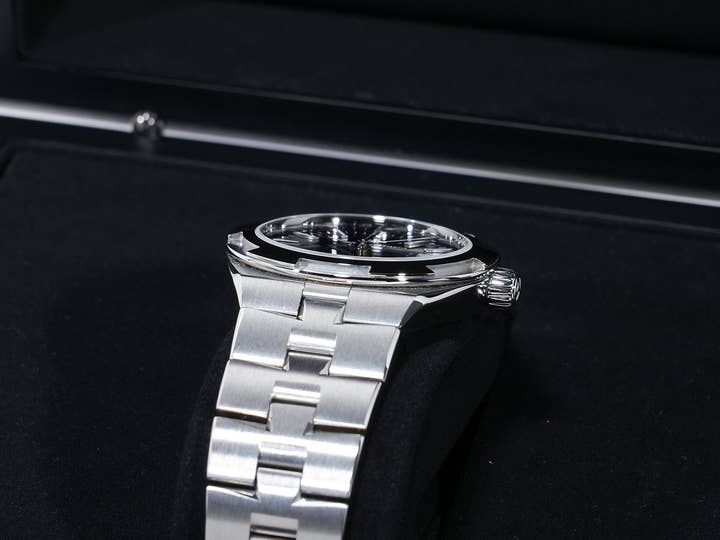 ヴァシュロンコンスタンタン オーヴァーシーズ オートマティック Ref.4600V/200A-B980 ステンレススチール ブルー文字盤 美品 wsp87bvk