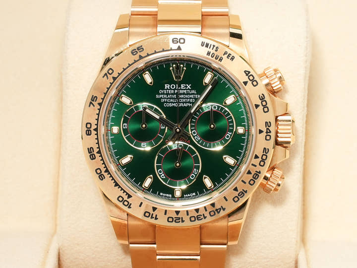 ロレックス デイトナ Ref.116508 イエローゴールド グリーン文字盤 中古 az3ephun