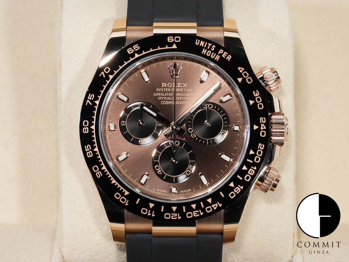 ROLEX Daytona Ref.116515LN Everose Gold Chocolate/Black Dial Used rwpaqvec