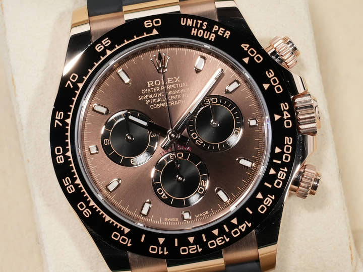ROLEX Daytona Ref.116515LN Everose Gold Chocolate/Black Dial Used rwpaqvec