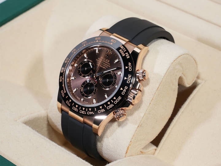 ROLEX Daytona Ref.116515LN Everose Gold Chocolate/Black Dial Used rwpaqvec