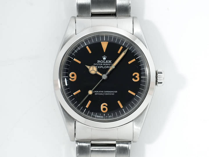 ロレックス エクスプローラーI Ref.1016 ステンレススチール ブラック文字盤 中古 4sgbdunx