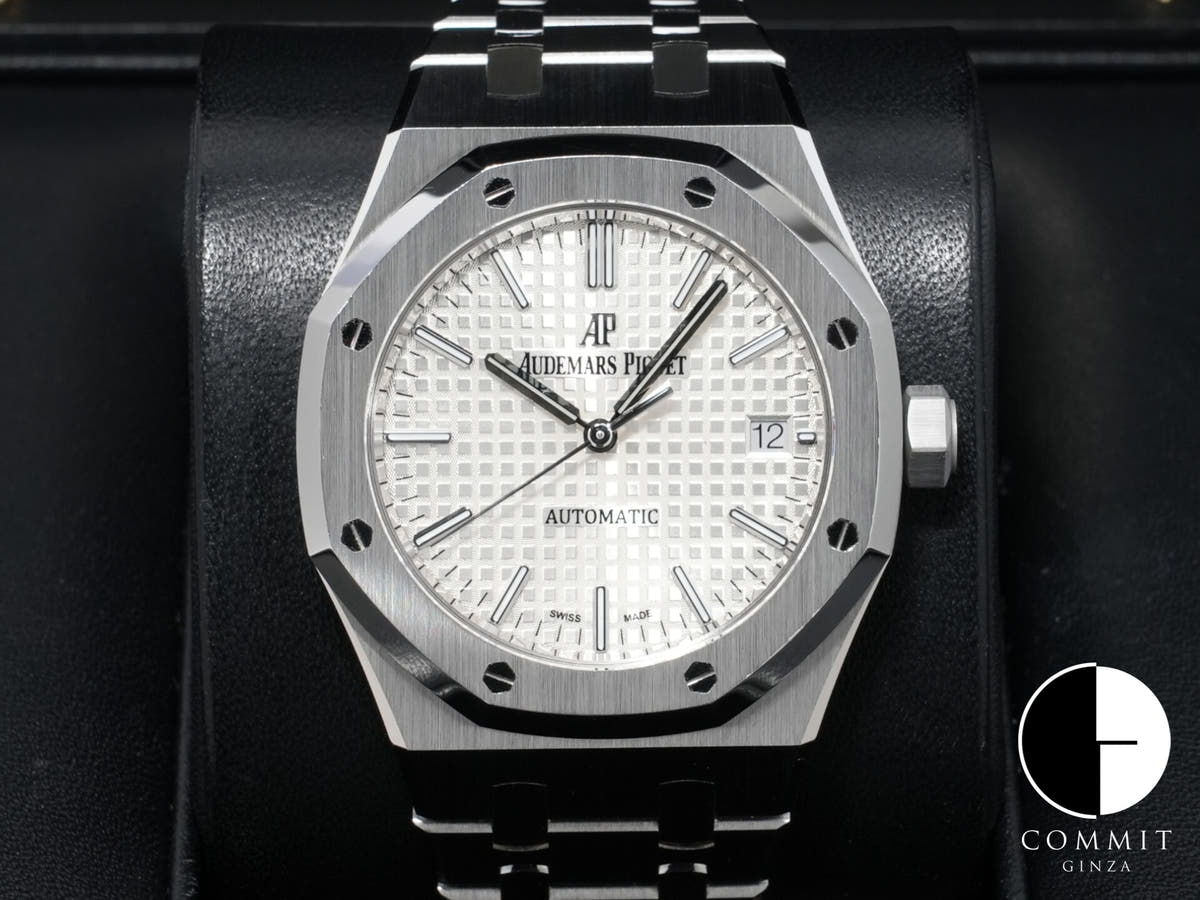 Audemars Piguet Royal Oak Ref.15450ST.OO.1256ST.01 Stainless Steel Silver Dial Pre-owned tam8fyzc