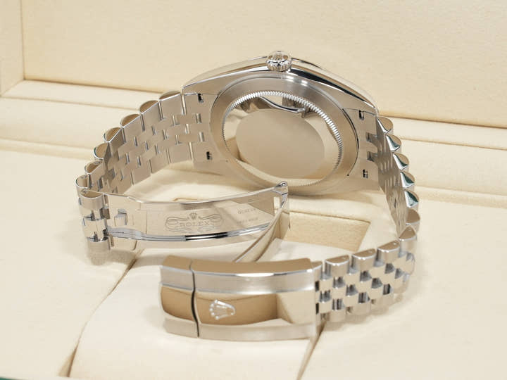ロレックス デイトジャスト41 Ref.126334 ステンレススチール/ホワイトゴールド スレートローマン文字盤 ジュビリーブレスレット 未使用 gtqwq3ic