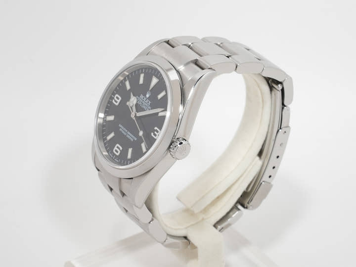 ロレックス エクスプローラーI Ref.114270 ステンレススチール ブラック文字盤 オイスターブレスレット 美中古 ukkvhw48
