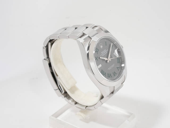 ロレックス デイトジャスト41 Ref.126300 ステンレススチール スレートローマン文字盤 オイスターブレスレット 美品 zyu2oktp