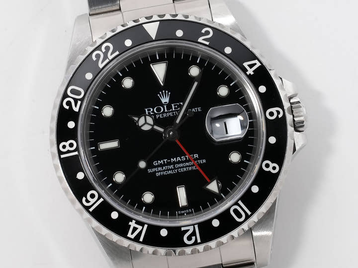 ロレックス GMTマスター Ref.16700 ステンレススチール ブラック文字盤 オイスターブレスレット 中古 2mhu3awf